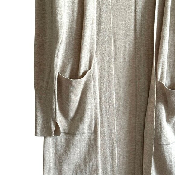 Brochu Walker Linen Blend Open Front Duster Cardigan, Size XS - Picture 7 of 12